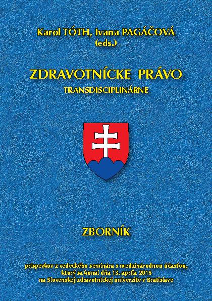 Kniha: Zdravotnícke právo transdisciplinárne - Karol Tóth