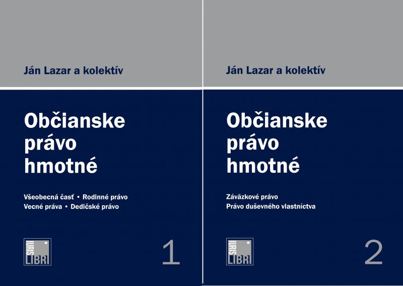 Kniha: Občianske právo hmotné 1. a 2. zväzok - Ján Lazar