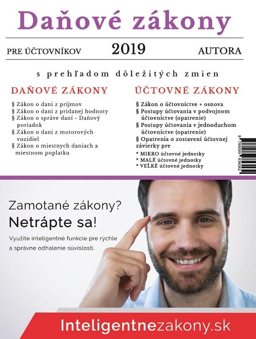 Kniha: Daňové zákony 2019 pre účtovníkovautor neuvedený