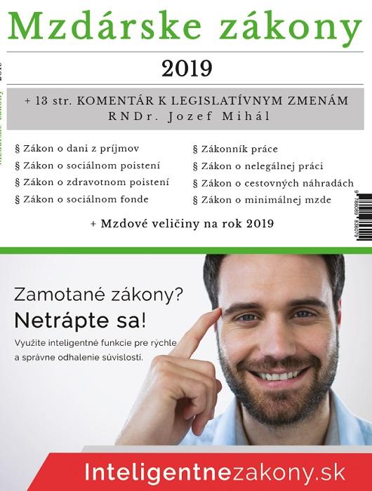 Kniha: Mzdárske zákony 2019autor neuvedený