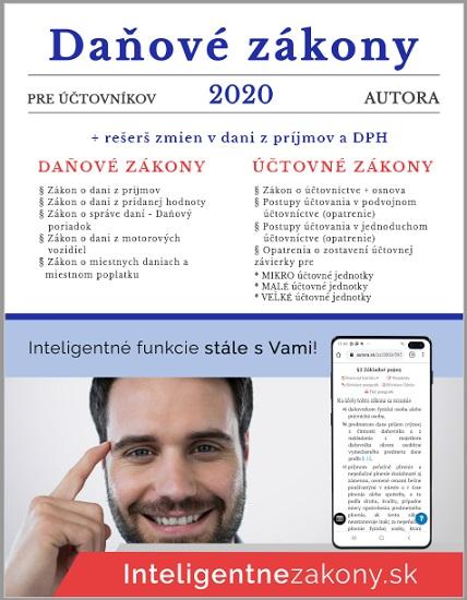 Kniha: Daňové zákony 2020 pre účtovníkovautor neuvedený