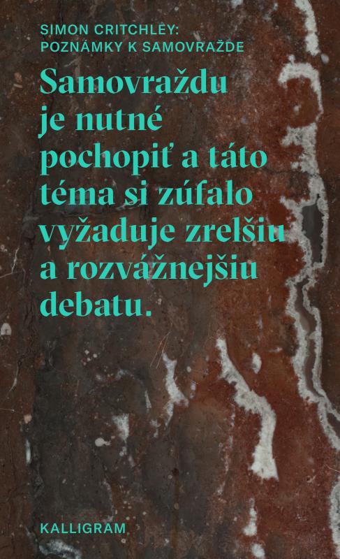 Kniha: Poznámky k samovražde - Simon Critchley