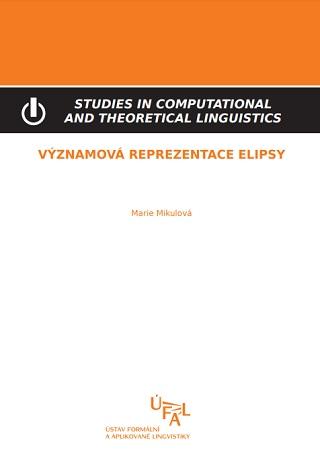 Kniha: Významová reprezentace elipsy - Marie Mikulová