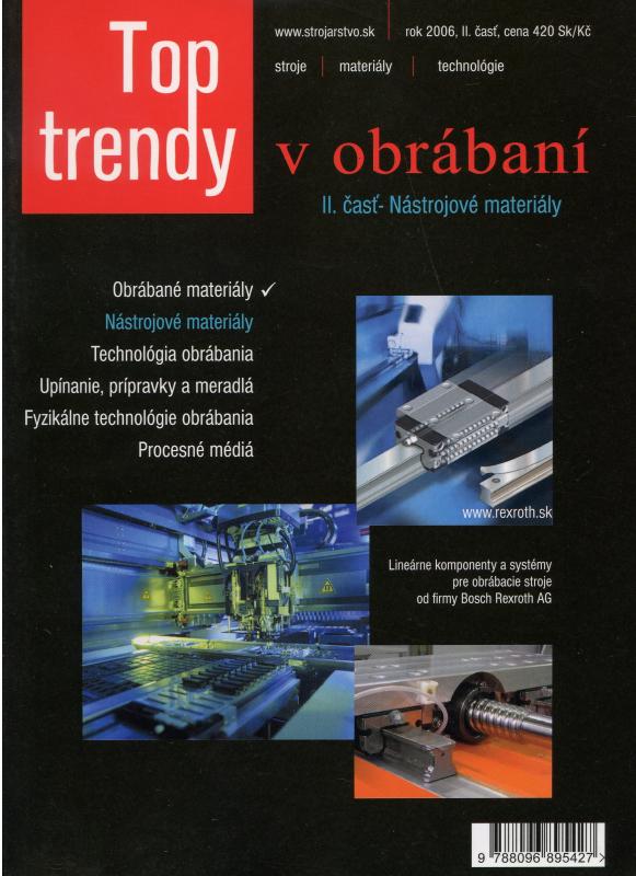 Kniha: Top trendy v obrábaní II. časť - nástrojové materiályautor neuvedený