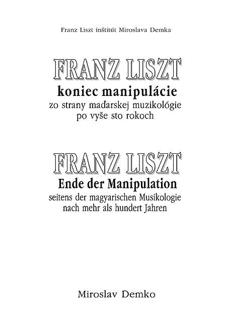 Kniha: Franz Liszt - koniec manipulácie - Miroslav Demko