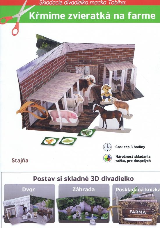 Kniha: Skladacie divadielko macka Tobiho: Kŕmime zvieratká na farme - Kabátová Petra