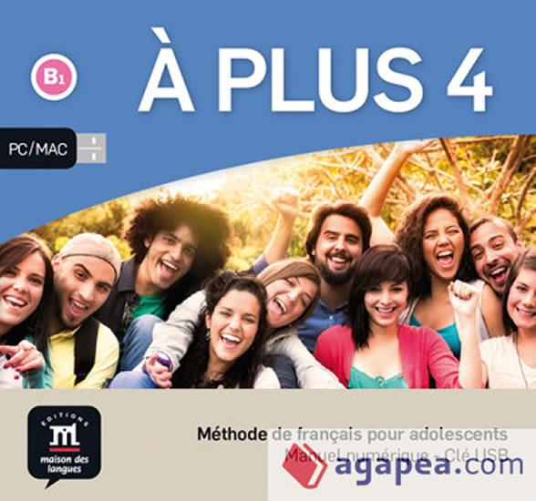 Kniha: A plus! 4 (B1) – Clé USBautor neuvedený