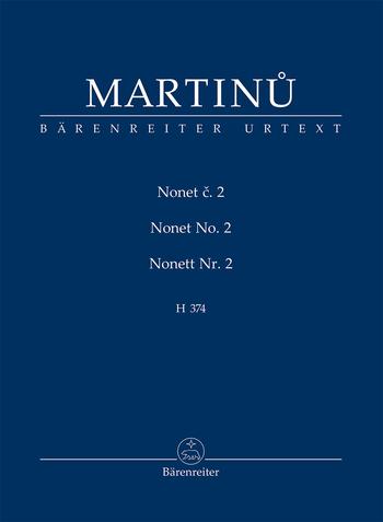 Kniha: Nonet č. 2 H. 374,studijní partitura TP 440 - Bohuslav Martinů