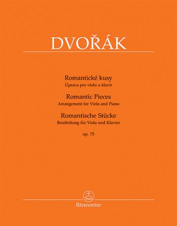 Kniha: Romantické kusy op. 75 - úprava pro violu a klavír BA10437 - Antonín Dvořák