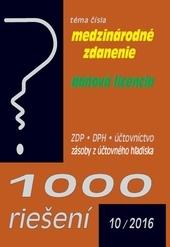 Kniha: 1000 riešení 10-2016autor neuvedený