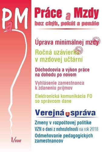 Kniha: Práce a Mzdy 1-2018autor neuvedený