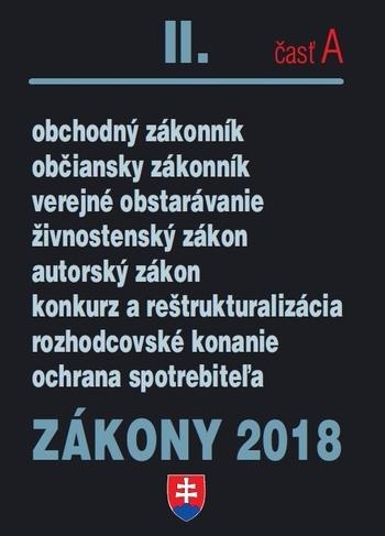 Kniha: Zákony 2018-II časť Aautor neuvedený