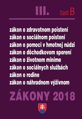 Kniha: Zákony 2018-III časť Bautor neuvedený