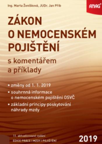 Kniha: Zákon o nemocenském pojištění s komentářem a příklady 2019 - Marta Ženíšková