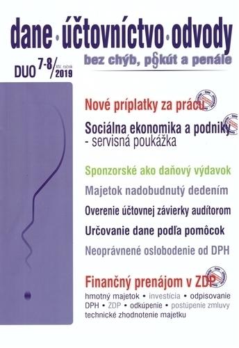 Kniha: Dane, účtovníctvo, odvody 7,8-2019autor neuvedený