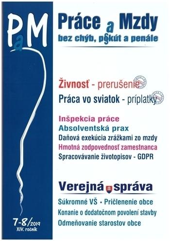 Kniha: Práce a mzdy 7,8-2019autor neuvedený