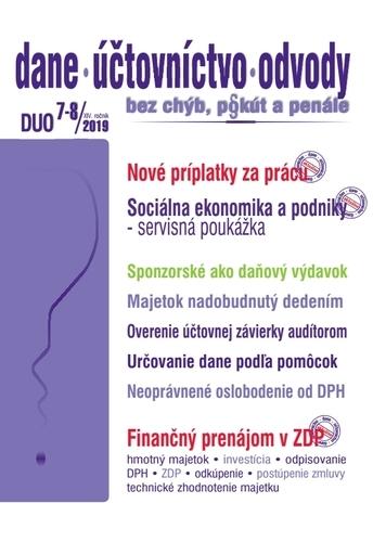 Kniha: Dane, účtovníctvo, odvody 7,8-2019autor neuvedený