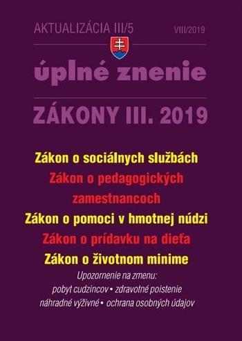 Kniha: Aktualizácia III-5 2019autor neuvedený