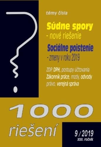 Kniha: 1000 riešení 9-2019autor neuvedený