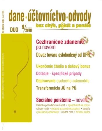 Kniha: Dane, účtovníctvo, odvody 9-2019autor neuvedený